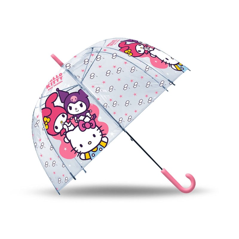 Paraguas Hello Kitty Transparente