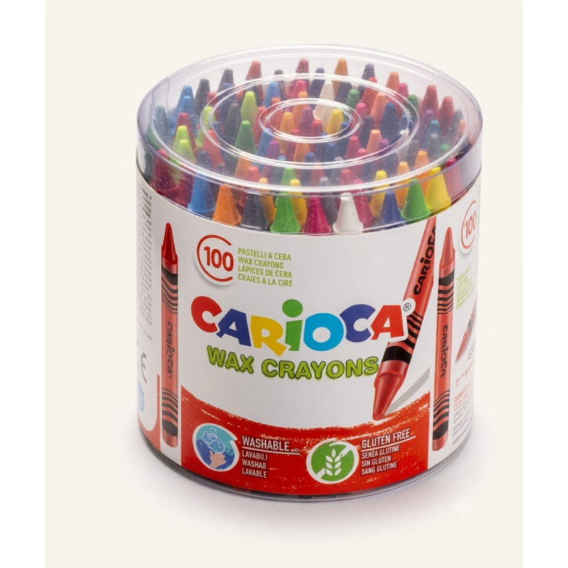Carioca 100 Ceras Maxi Lavables
