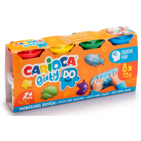 Pack Plastilina Carioca Baby Do 8 Unidades