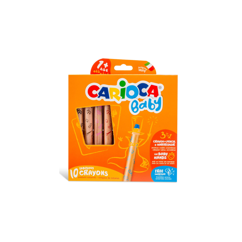 Pack 10 Ceras Carioca Baby 3 en 1