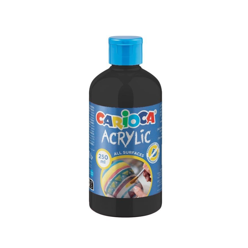 Pintura Acrílica Negra Carioca 250 ml