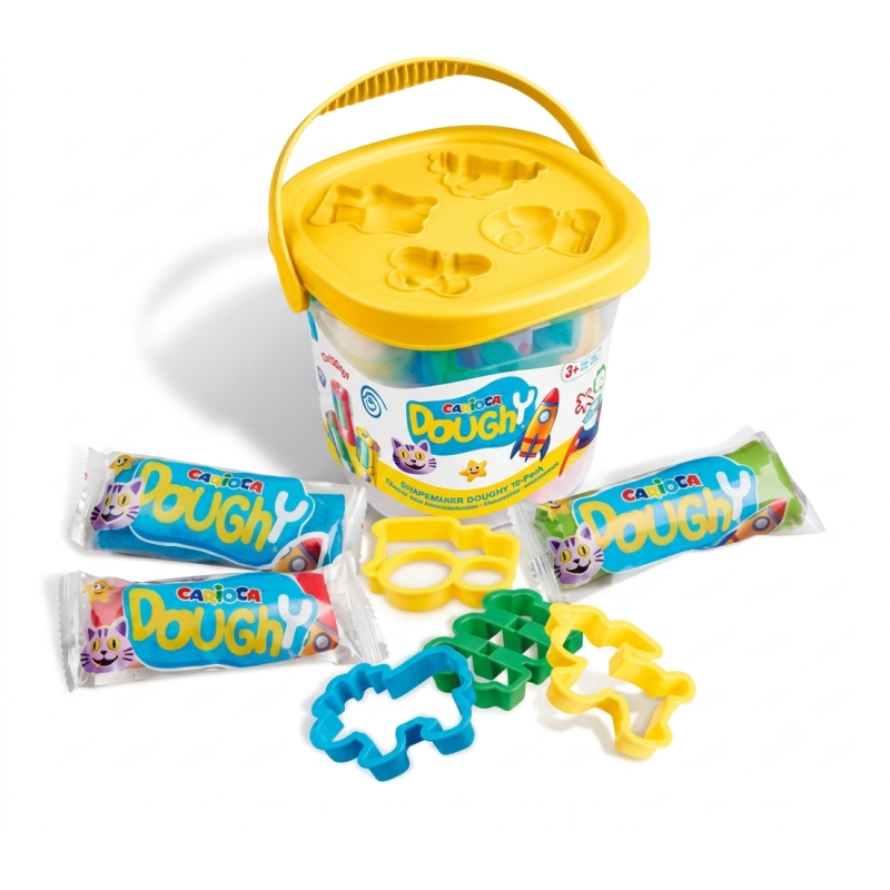 Cubo de Pasta para Modelar Carioca 3 Colores con Accesorios