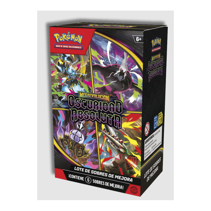 Pokémon TCG Lote 6 Sobres Megaevolución Oscuridad Absoluta