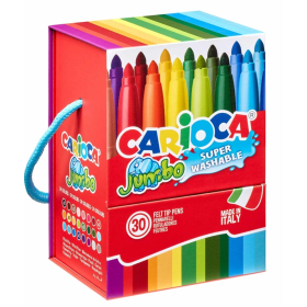 Set 30 Rotuladores Jumbo Carioca Super Washable