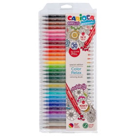 Carioca Birello Pack 30 Rotuladores Doble Punta Super Washable