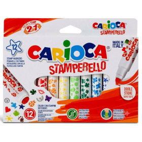 Carioca Stamparello Pack 12 Rotuladores con Sellos