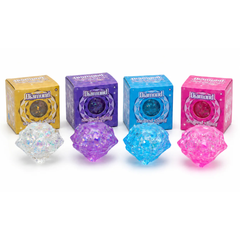 Squishy Bola Con Forma De Diamante Con Brillo Surtida