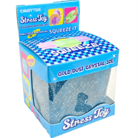 Squishy Cubo Hielo con Brillo Dorado Surtido 2