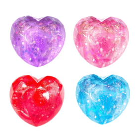 Squishy Diamante con Forma de Corazón Con Brillo Surtido 2