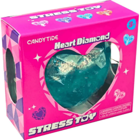 Squishy Diamante con Forma de Corazón Con Brillo Surtido