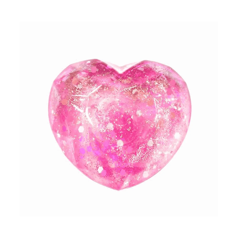 Squishy Diamante con Forma de Corazón Con Brillo Surtido