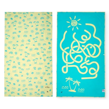 Toalla Dock & Bay Neon Laberinto L