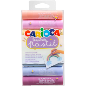 Set 8 Temperellos Pastel Carioca Pintura Sólida en Barra