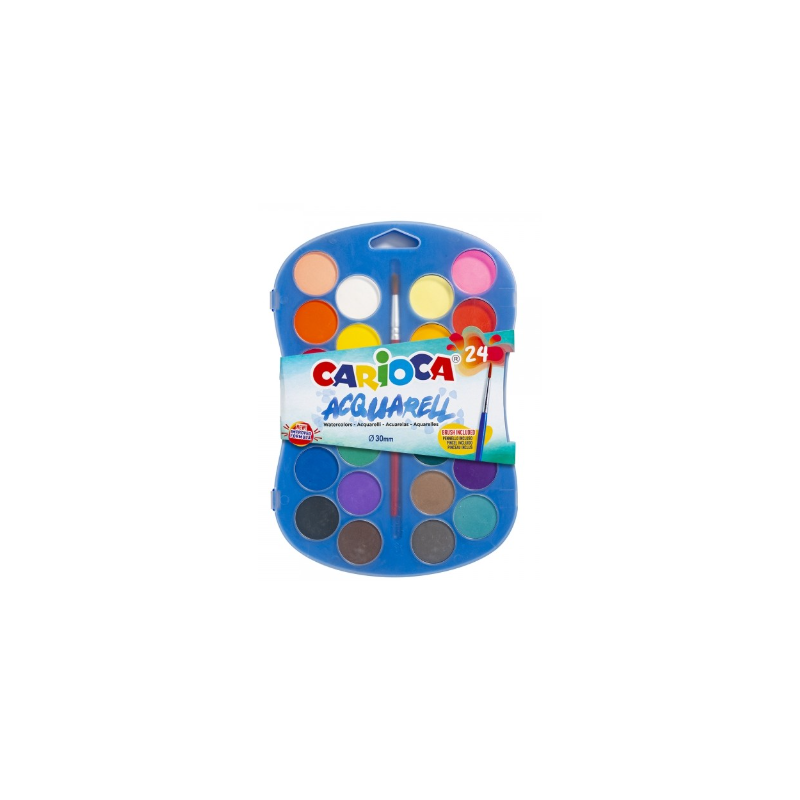 Pack 24 Acuarelas Carioca con Pincel