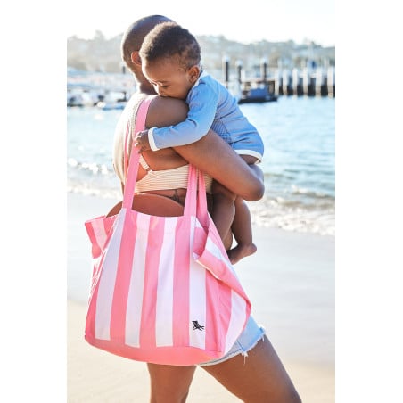 Bolsa de Playa Rosa Pastel 39X19CM