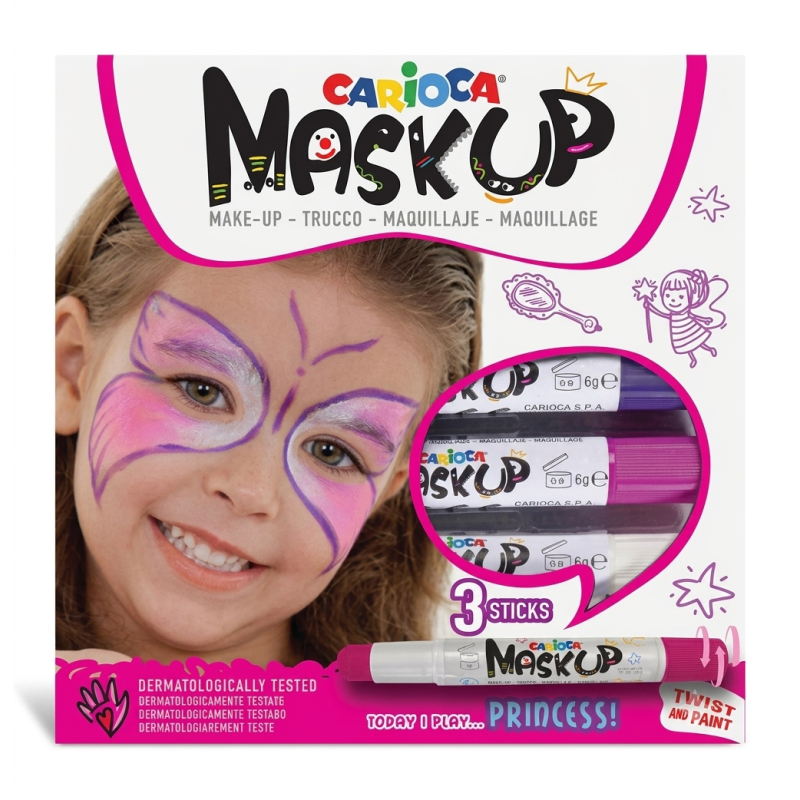 Carioca Mask Up Princesa 3 Barras de Maquillaje