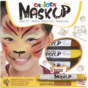 Carioca Mask Up Animales 3 Barras de Maquillaje