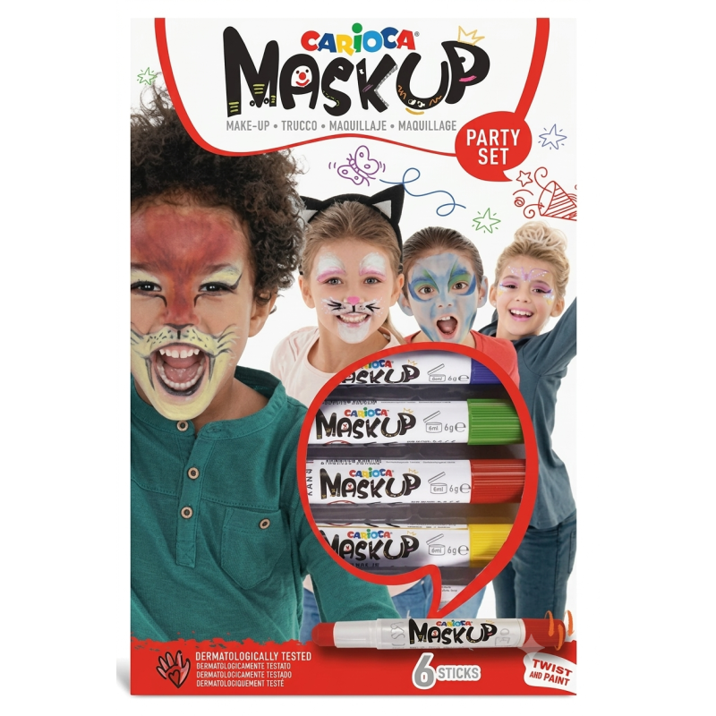 Carioca Mask Up Fiesta 6 Barras de Maquillaje