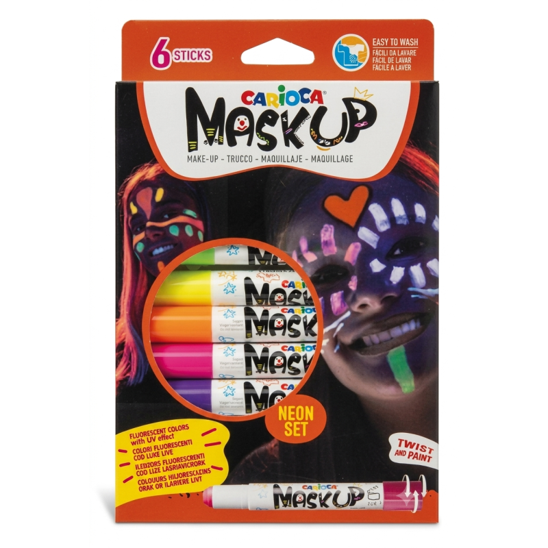 Carioca Mask Up Neon 6 Barras de Maquillaje Facial