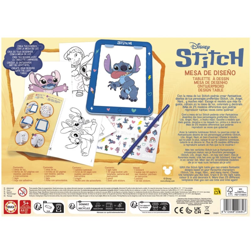 Art&Craft Mesa de Diseño Stitch Educa