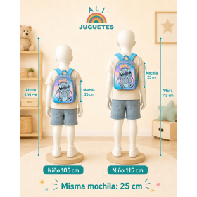 Mochila Infantil 3D Stitch Aloha 25 Cm De K-Ractermania 2