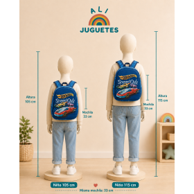 Mochila Infantil 3D Hot Wheels 2
