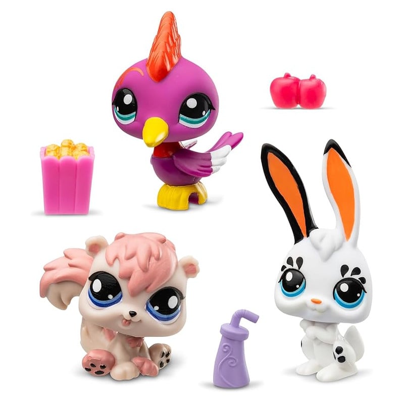 Pack De 3 Mascotas  Little Pet Shop Serie 2