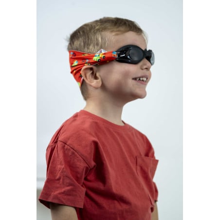 Gafas Infantiles Negras con Turbante Coches