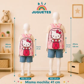 Mochila Escolar Hello Kitty En Moto 41 Cm De K-Ractermania 2