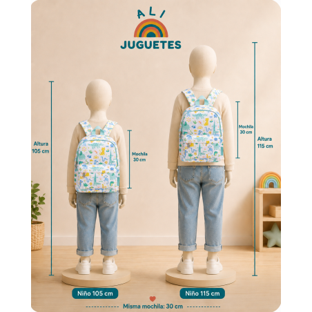 Mochila Infantil Jungla 30 Cm