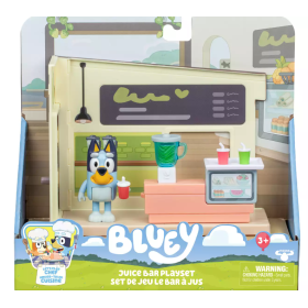 Playset Bluey Puesto de Zumo con Figura y Accesorios