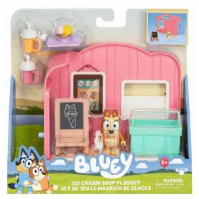 Mini Playset Bluey Heladería con Figura y Accesorios