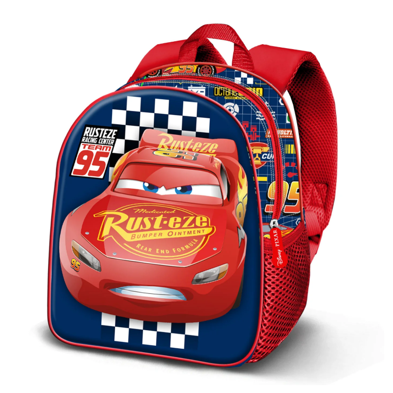 Mochila Infantil 3D Rayo McQueen Cars 3 25 Cm De K-Ractermania