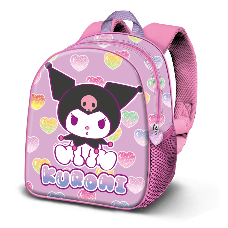 Mochila Infantil 3D Kuromi 25 Cm De K-Ractermania