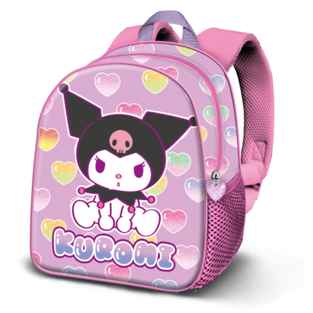 Mochila Infantil 3D Kuromi 25 Cm De K-Ractermania