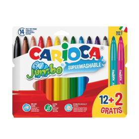 Pack 12+2 Rotuladores Carioca Joy Jumbo