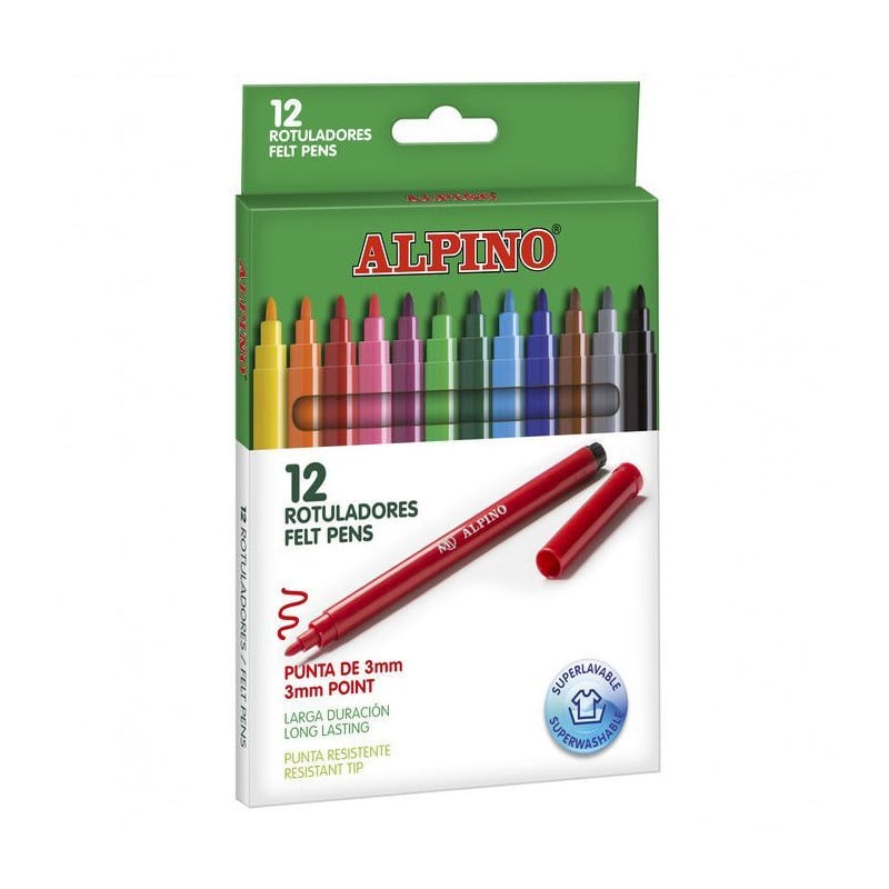12 Rotuladores Alpino Standard