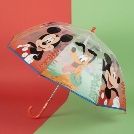 Paraguas Manual Poe Mickey Mouse Y Pluto