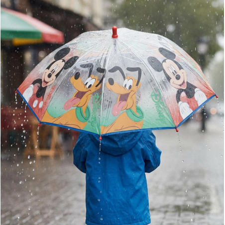 Paraguas Manual Poe Mickey Mouse Y Pluto