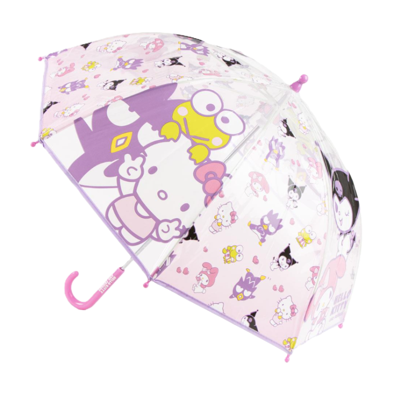 Paraguas Manual Poe Hello Kitty Y Sus Amigos De Artesanía Cerdá