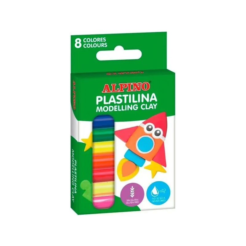 Pack 8 Barras Plastilina Alpino