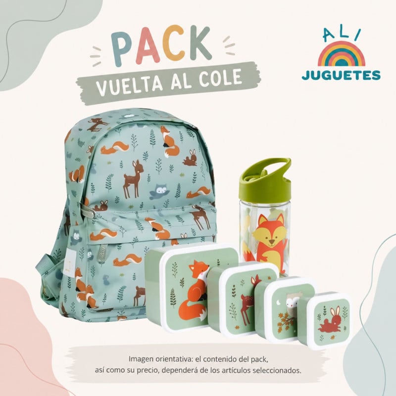 Pack Vuelta Al Cole Animalitos Del Bosque Preescolar