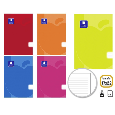 Libreta Golden Flex 17 x 22 cm 48 Hojas 90 g Surtido