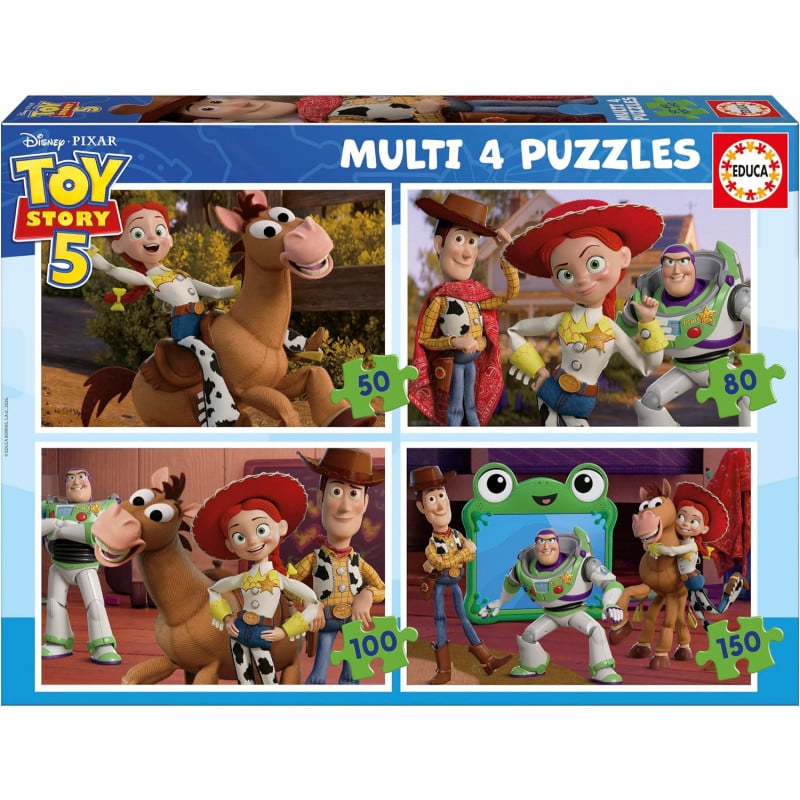 Puzzle Progresivo Toy Story 50/80/100/150 Pzs De Educa