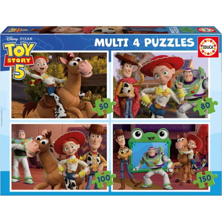 Puzzle Progresivo Toy Story 50/80/100/150 Pzs De Educa