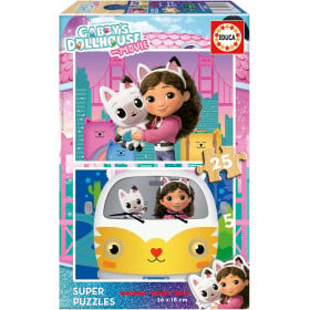 Puzzle Gabby Y Pandy Patitas 2X25 Pzs De Educa