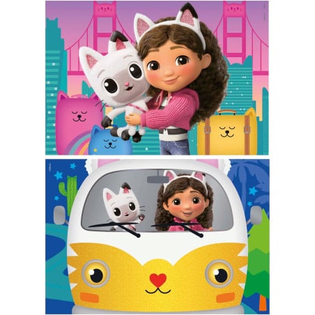 Puzzle Gabby Y Pandy Patitas 2X25 Pzs