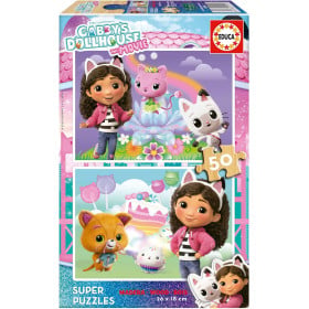 Puzzle Gabby, Pandy Patitas, Siregata y Muffin 2X50 Pzs De Educa