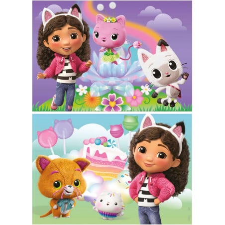 Puzzle Gabby, Pandy Patitas, Siregata y Muffin 2X50 Pzs