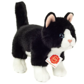 Peluche Gato Blanco Y Negro 20 Cm De Teddy Hermann